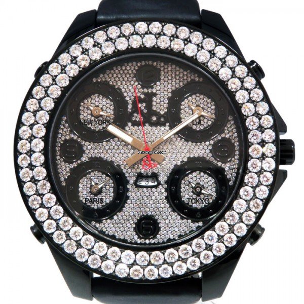 Jacob & Co. Five Time Zone Quartz Steel JC-30JBD