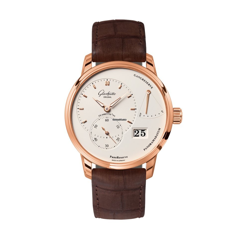 Glashtte Original PanoReserve Mens watch Unisex Manual winding Rose gold 1-65-01-25-15-05