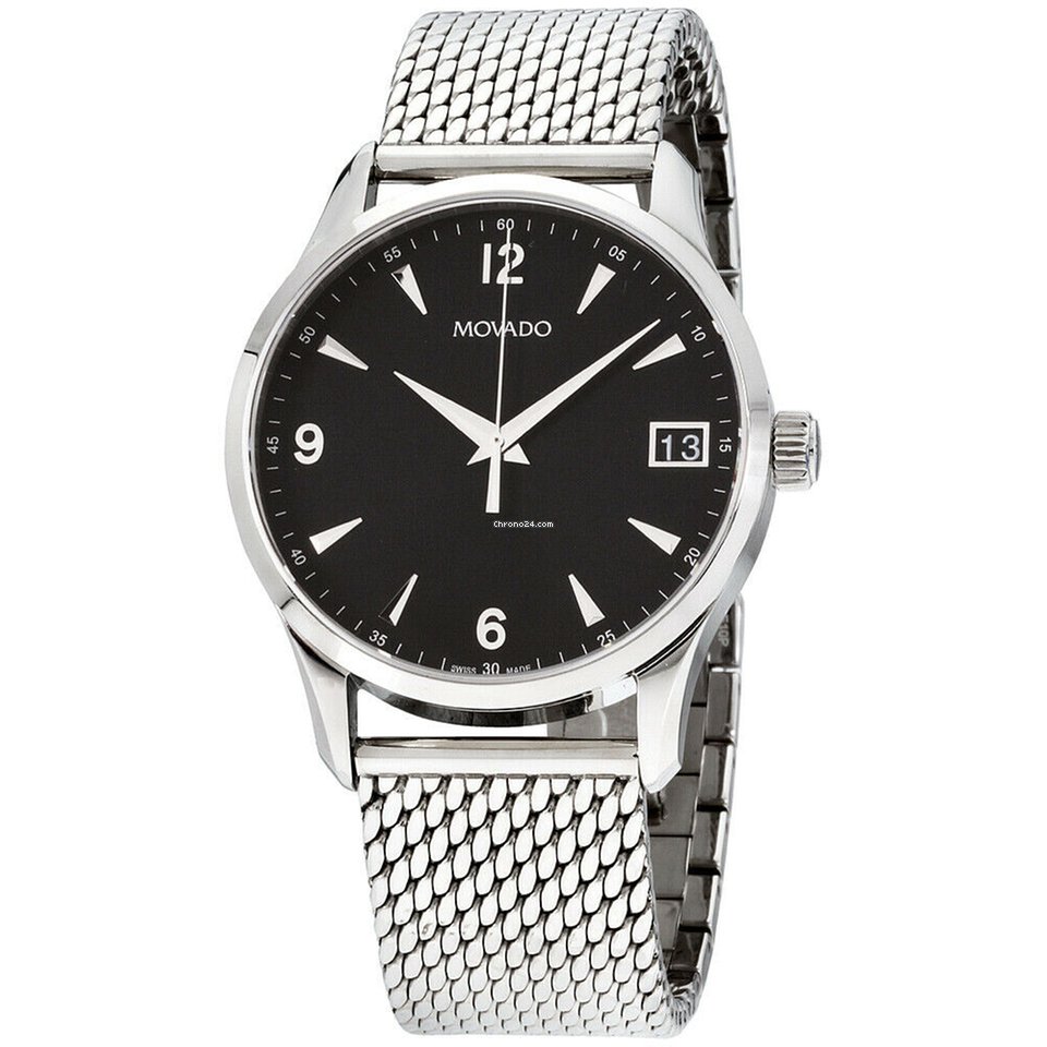 Movado Circa Quartz Steel 0606802-SDB