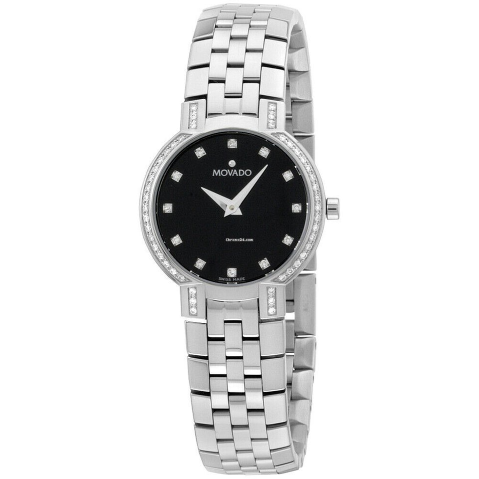 Movado Faceto Quartz Steel 0605586-SDB