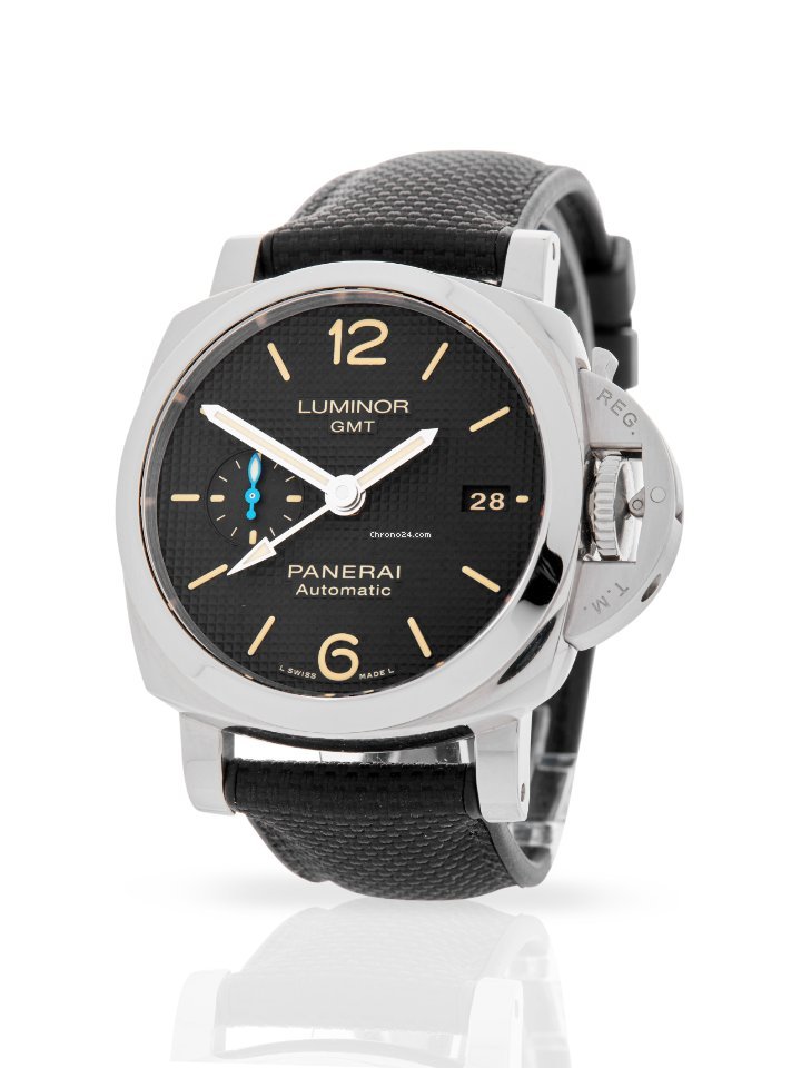 Panerai Luminor 1950 3 Days GMT Automatic Mens watch Unisex Automatic Steel PAM 01535