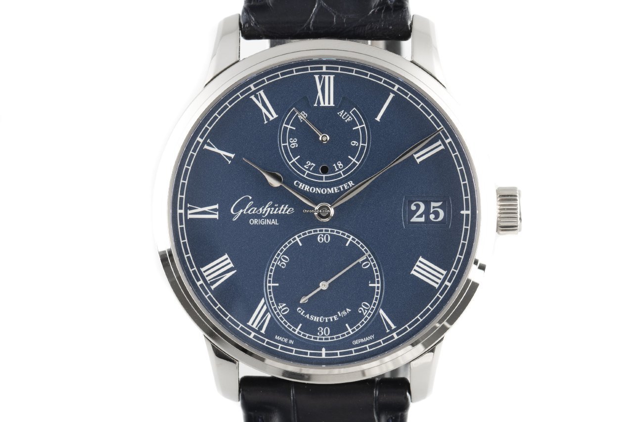 Glashtte Original Senator Chronometer Mens watch Unisex Manual winding White gold 1-58-01-05-34-30