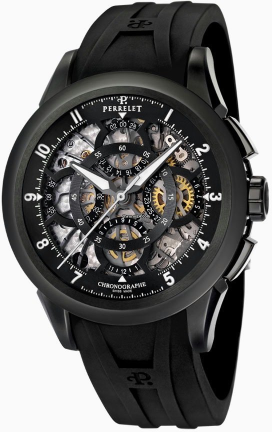 Perrelet Skeleton Chrono Mens watch Unisex Automatic Steel A1057 1