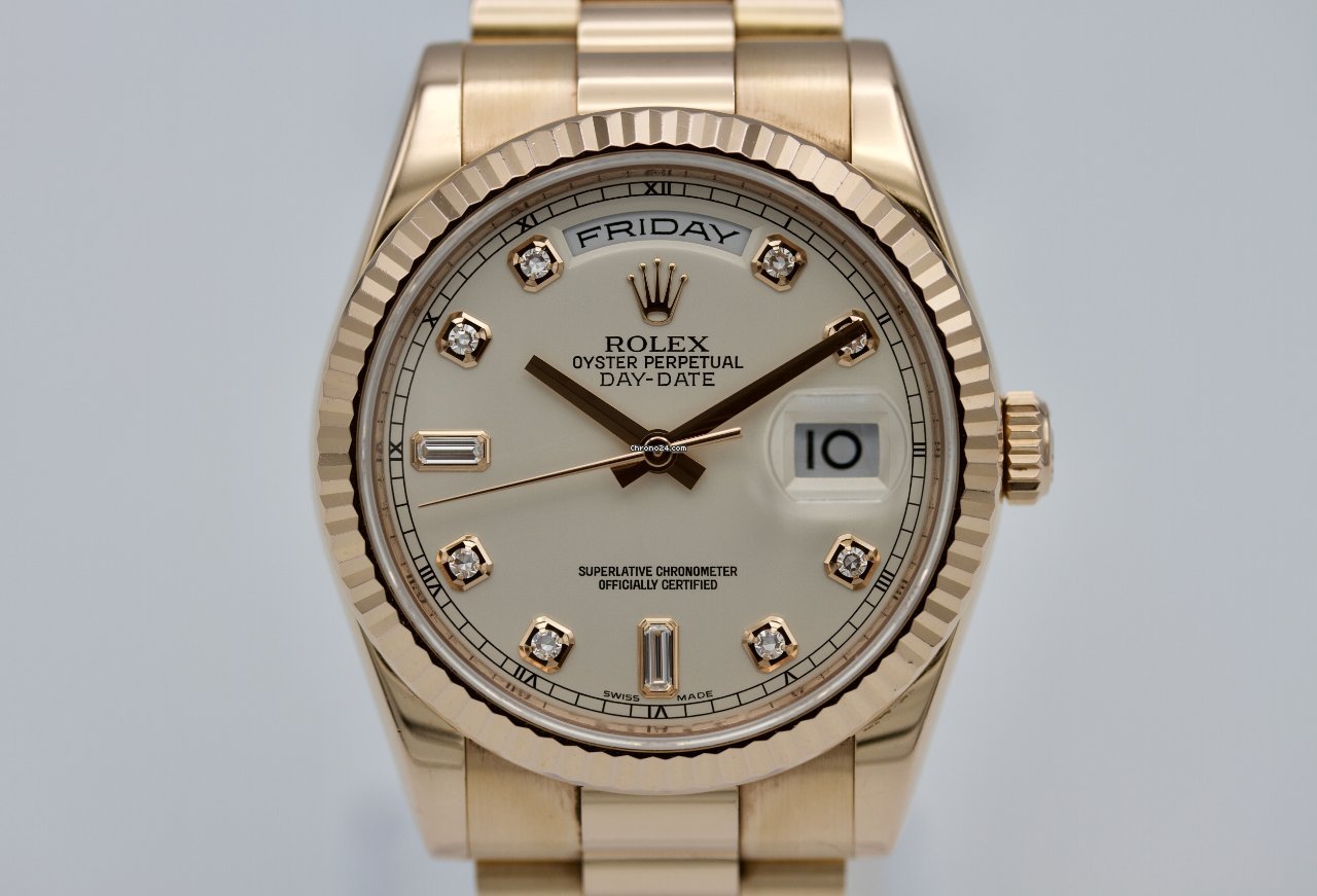Rolex Day-Date 36 Mens watch Unisex Rose gold Automatic 118235F