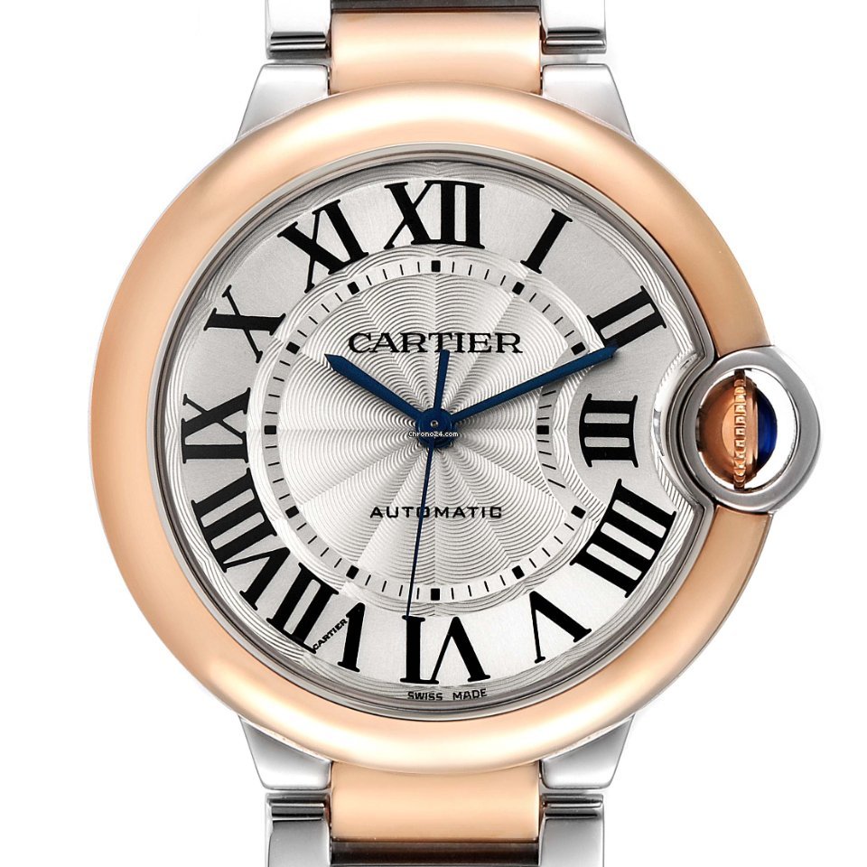 Cartier Ballon Bleu 36mm Womens watch Automatic Gold Steel W2BB0003