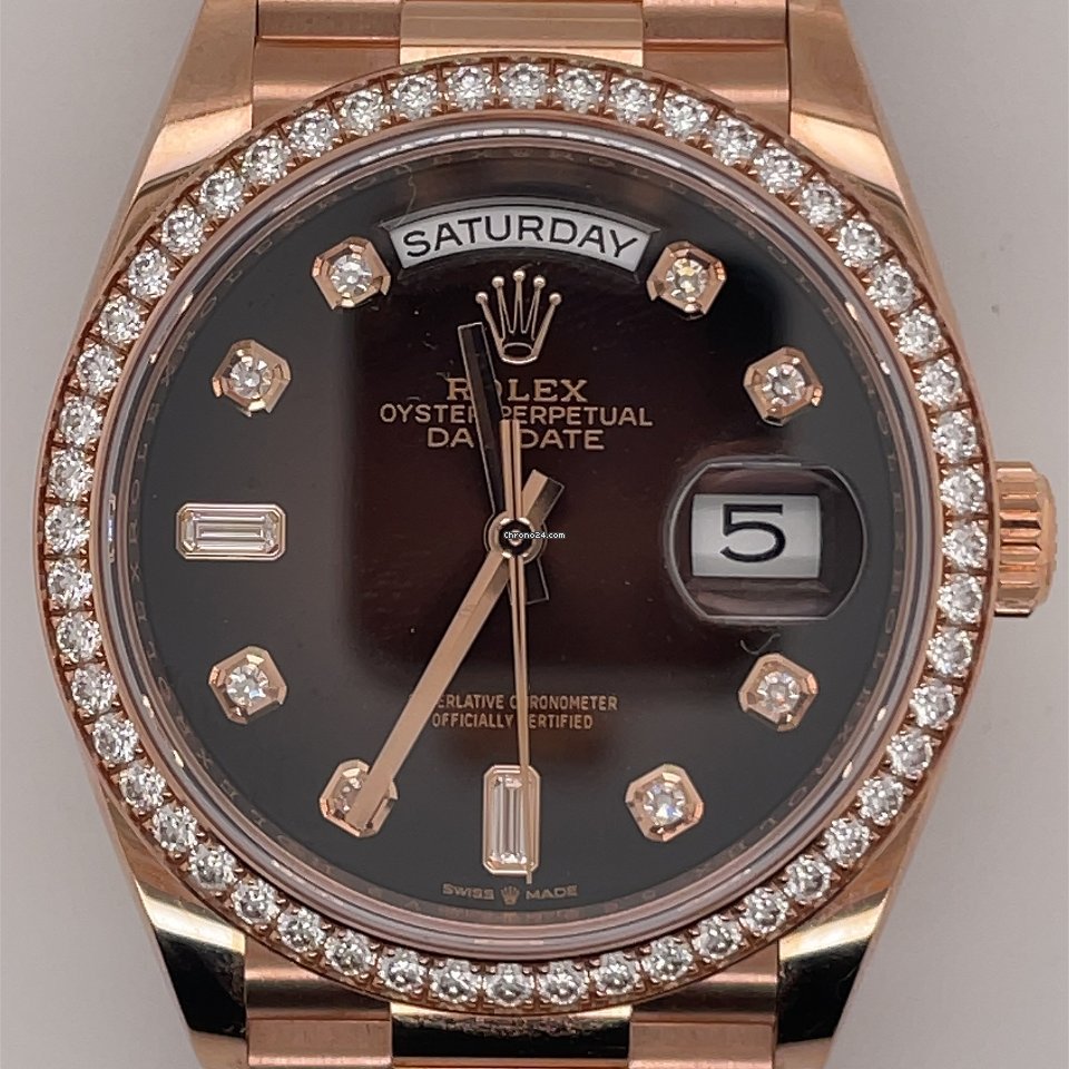 Rolex Day-Date 36 Mens watch Unisex Rose gold Automatic 128349RBR