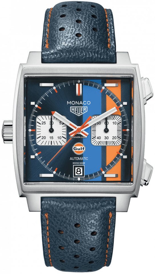TAG Heuer Monaco Mens watch Unisex Automatic Steel caw211r.fc6401 Gulf Special Edition