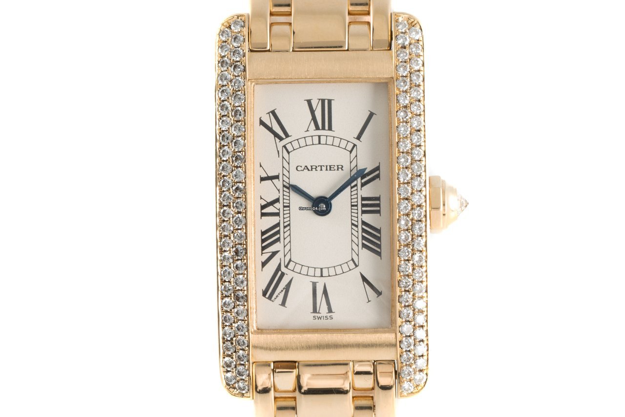 Cartier Tank Americaine Womens watch Quartz Yellow gold 1711 1