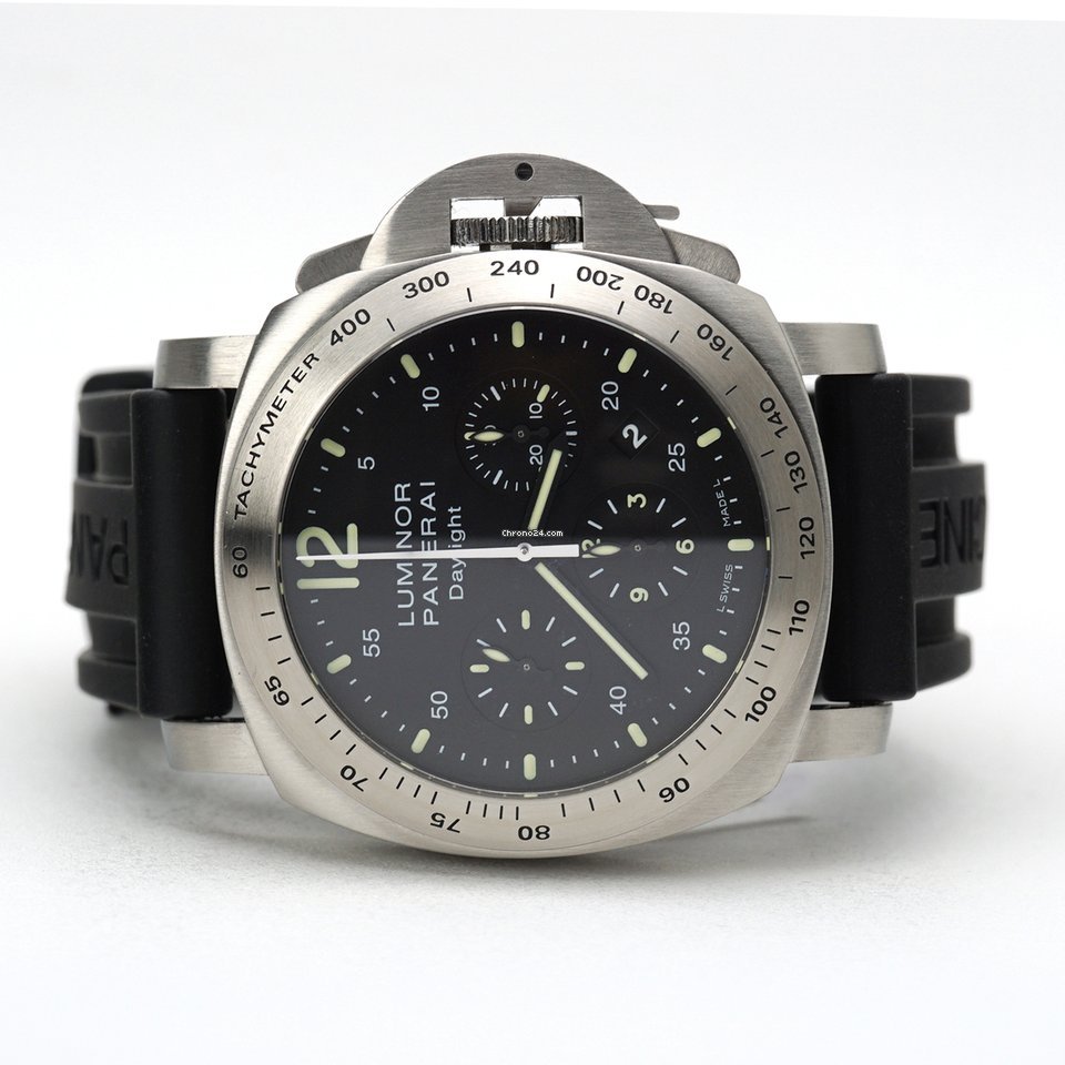 Panerai Luminor Chrono Mens watch Unisex Automatic Steel PAM 00196