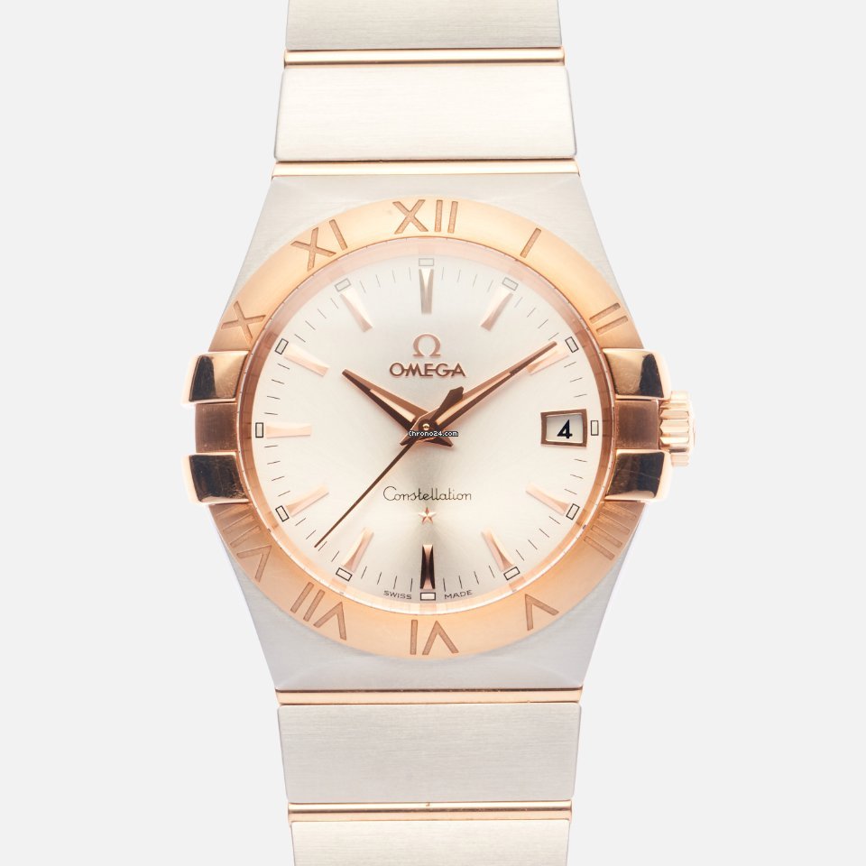 Omega Constellation Quartz Mens watch Unisex Quartz Gold Steel 123.20.35.60.02.001
