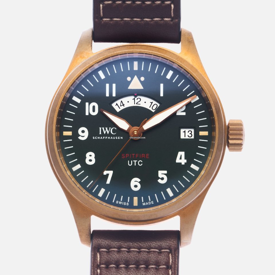 IWC Pilot Spitfire UTC Mens watch Unisex Automatic Bronze IW327101