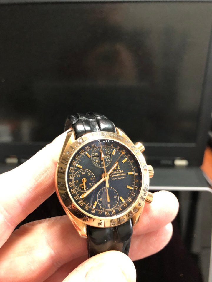 Omega Speedmaster Day Date Mens watch Unisex Automatic Rose gold 1750084