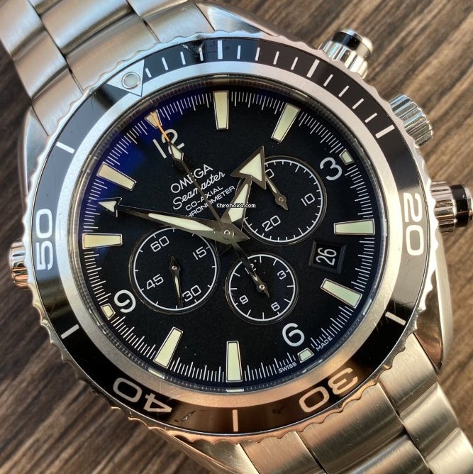 Omega Seamaster Planet Ocean Chronograph Mens watch Unisex Automatic Steel 2210.50.00
