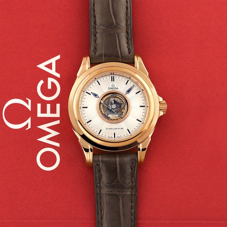 Omega De Ville Central Tourbillon Mens watch Unisex Automatic Rose gold 5933.30.32