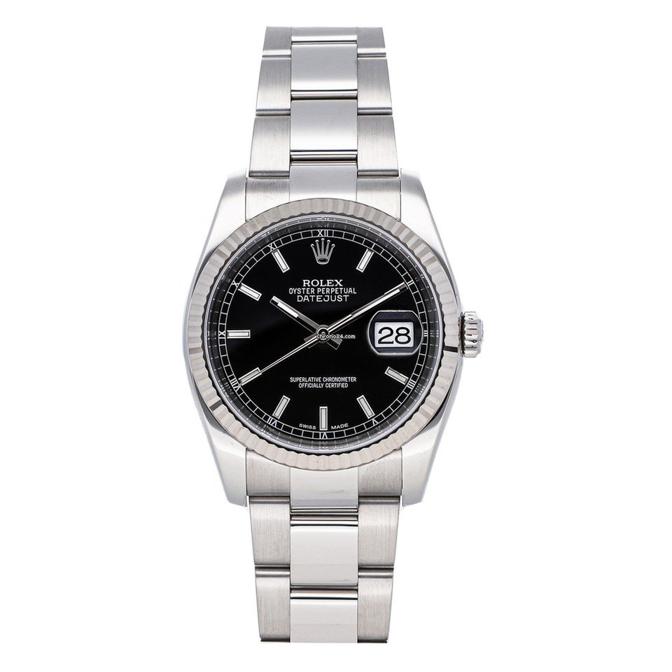 Rolex Datejust 36 Mens watch Unisex Steel Automatic 116234-0091