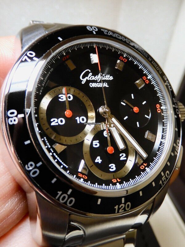 Glashtte Original Sport Evolution Chronograph Automatic Steel 39-31-43-03-14