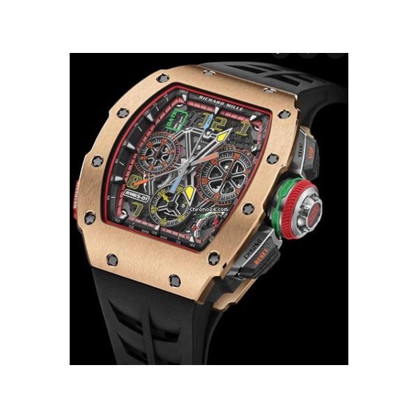 Richard Mille Mens watch Unisex Automatic Rose gold RM-01