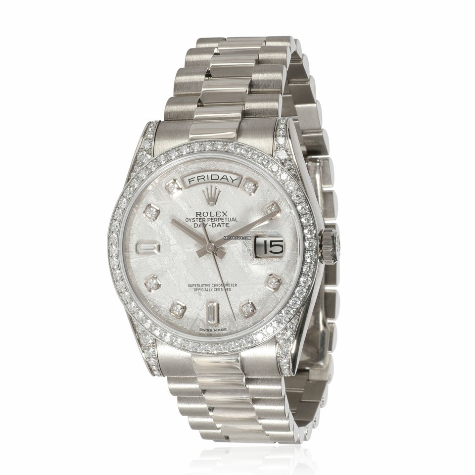 Rolex Day-Date 36 Mens watch Unisex White gold Automatic 118389