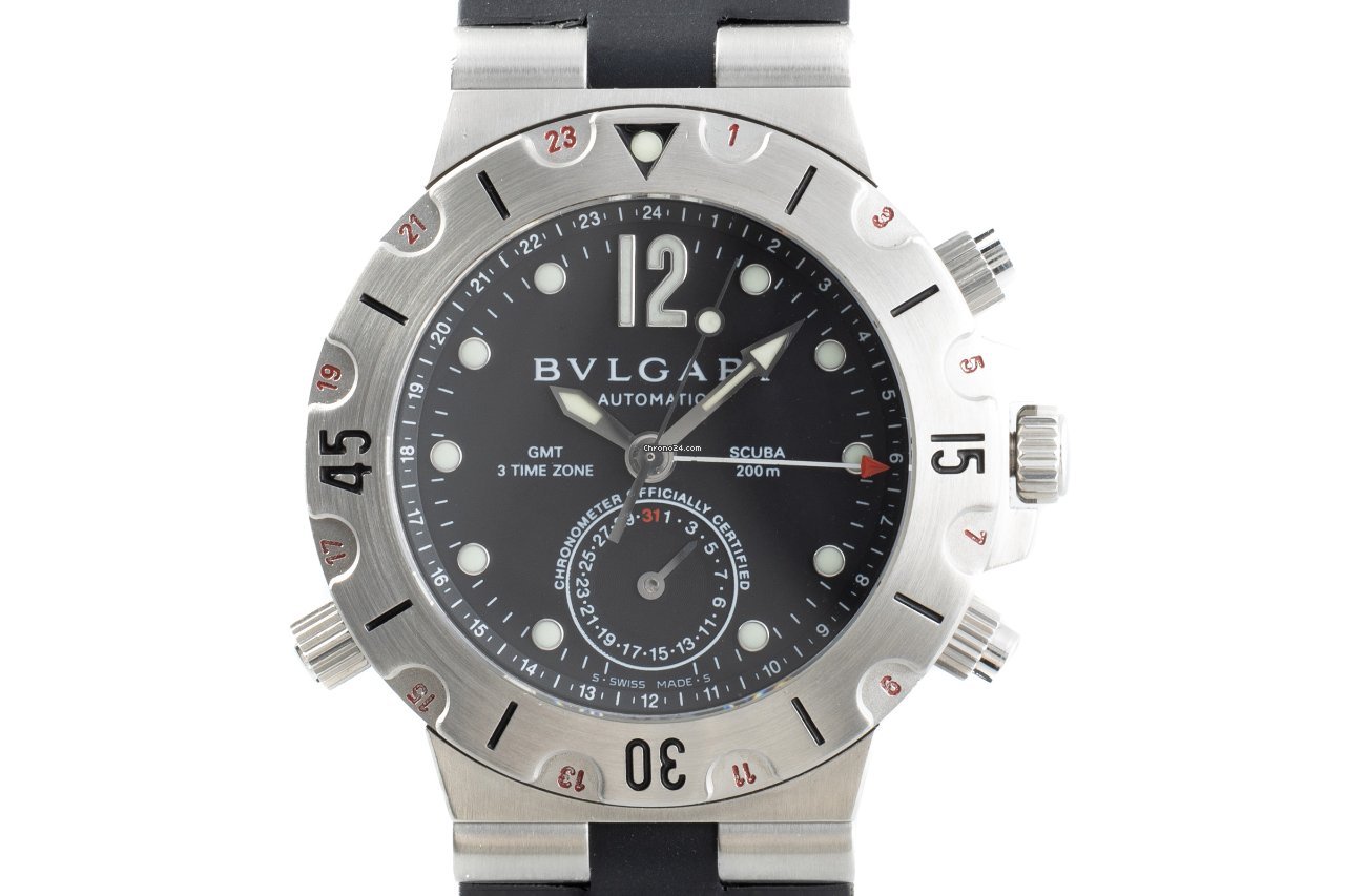 Bulgari Diagono Mens watch Unisex Automatic Steel SD 38S GMT