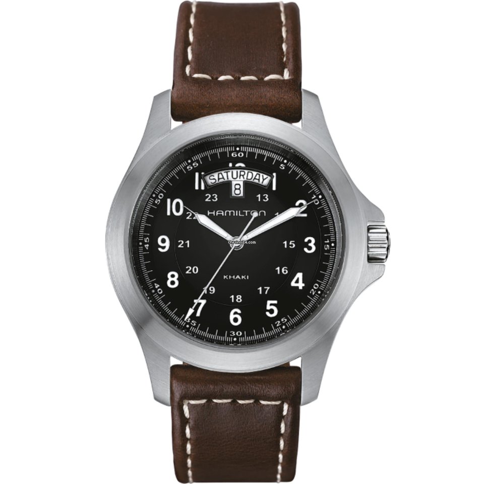 Hamilton Khaki Field King Mens watch Unisex Quartz Steel H64451533