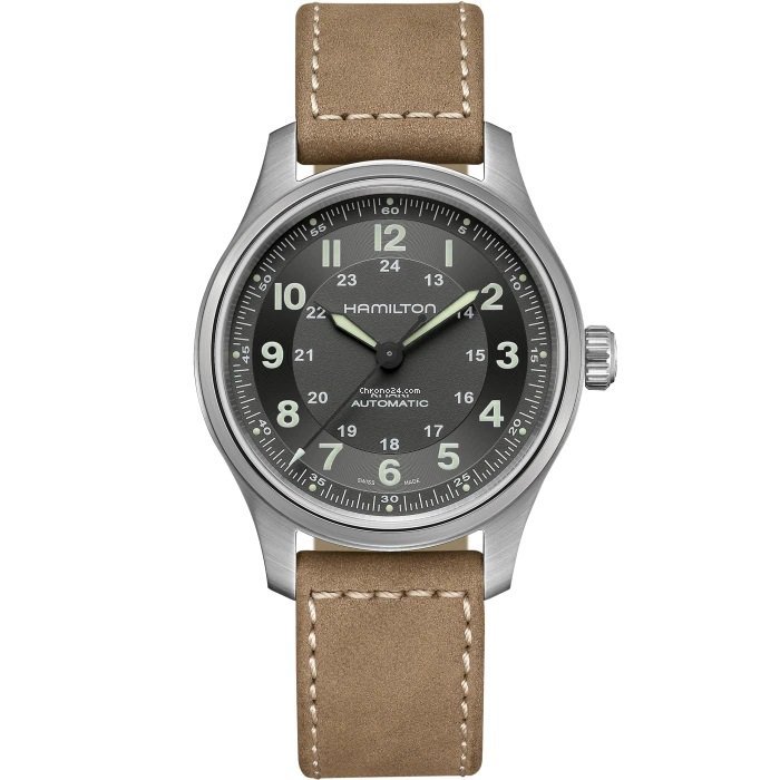 Hamilton Khaki Field Titanium Mens watch Unisex Automatic Titanium H70545550
