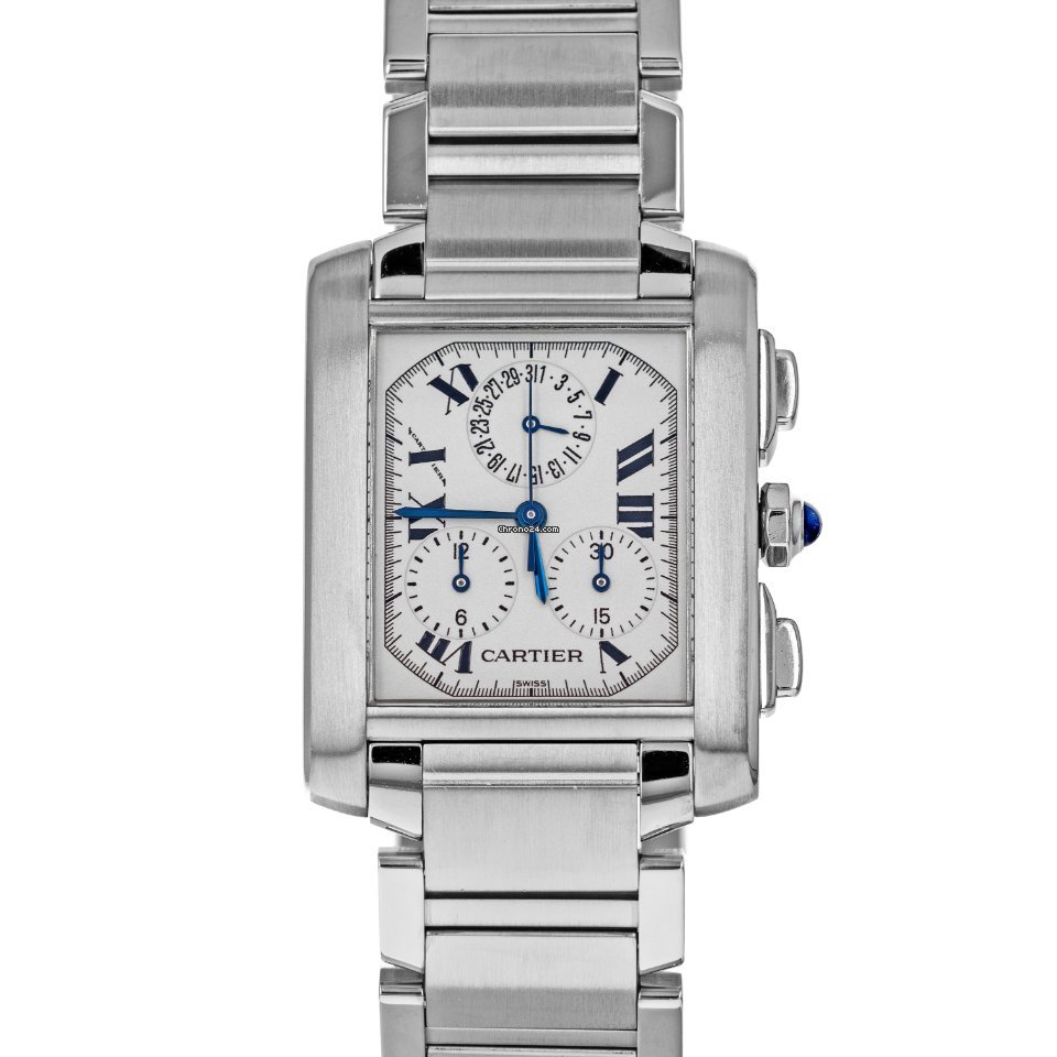 Cartier Tank Francaise Mens watch Unisex Quartz Steel W51001Q3  2303