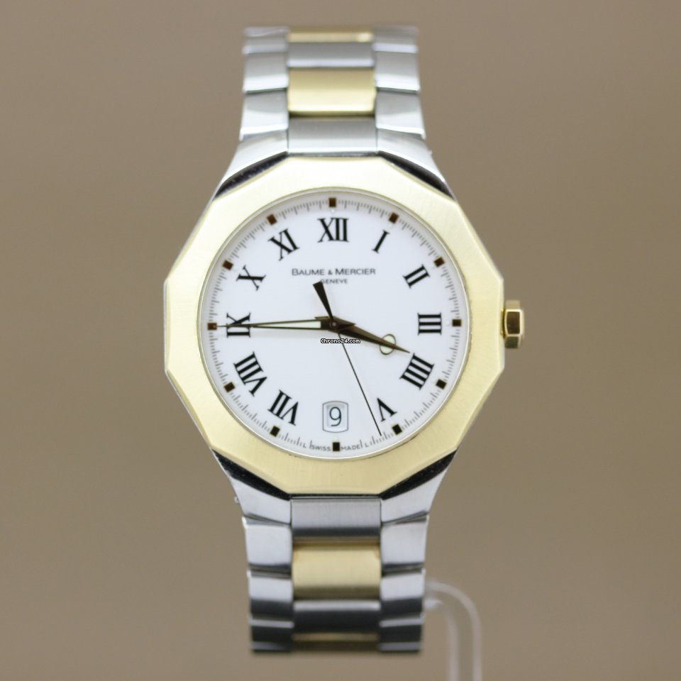 Baume & Mercier Riviera Mens watch Unisex Quartz Gold Steel Baume & Mercier Riviera
