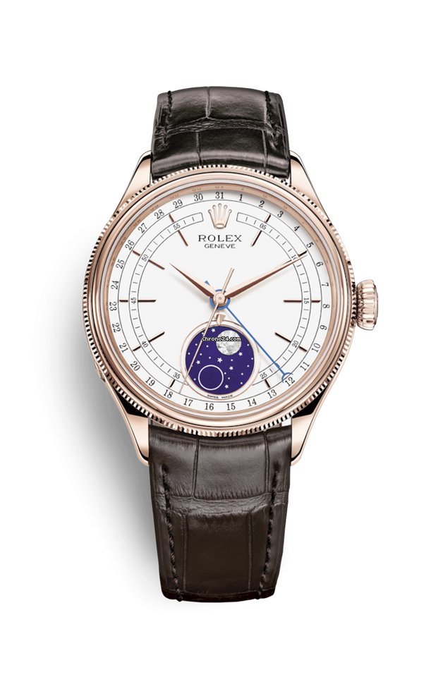 Rolex Cellini Moonphase Mens watch Unisex Rose gold Automatic 50535
