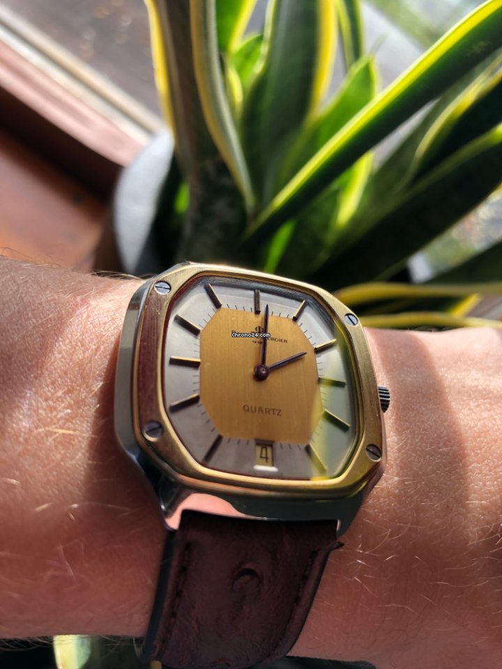 Baume & Mercier Capeland Mens watch Unisex Quartz Gold Steel 4100.018