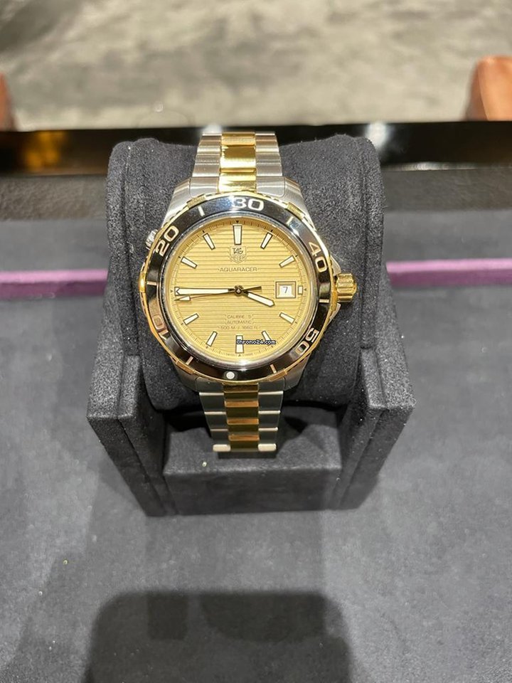 TAG Heuer Aquaracer 500M Mens watch Unisex Automatic Gold Steel WAK2121.BB0835