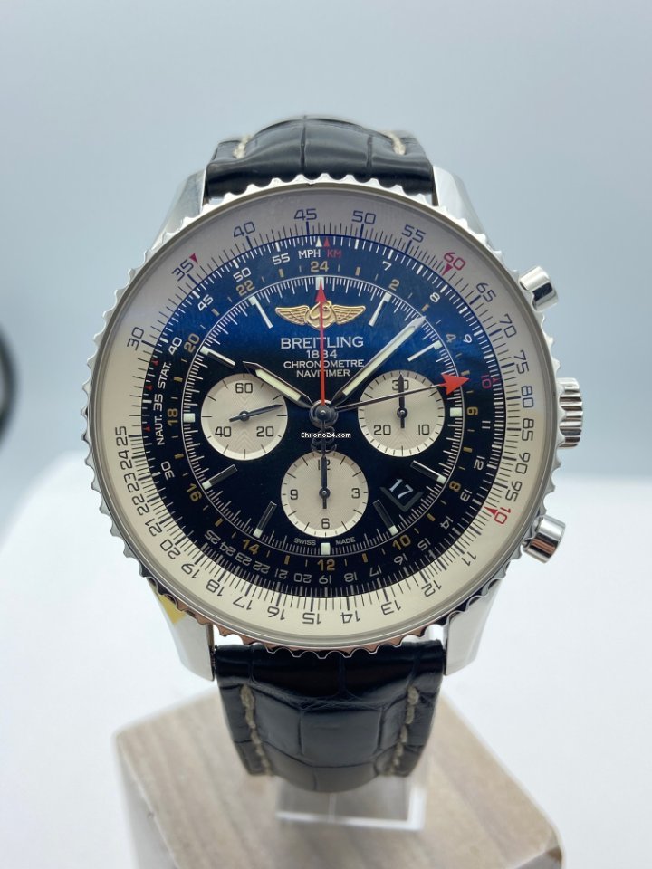 Breitling Navitimer GMT Mens watch Unisex Automatic Steel AB044121.BD24.443A