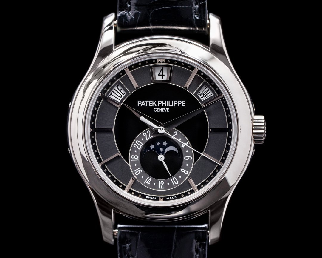 Patek Philippe Annual Calendar Mens watch Unisex Automatic White gold 5205G-010