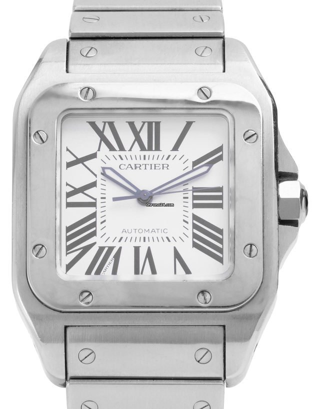 Cartier Santos 100 Mens watch Unisex Automatic Steel W200737G