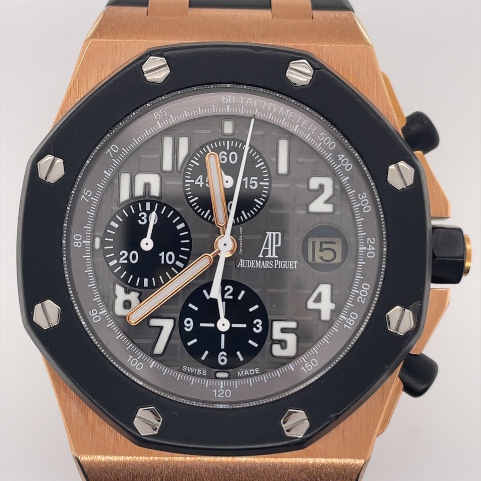 Audemars Piguet Royal Oak Offshore Chronograph Mens watch Unisex Automatic Rose gold 26178OK.OO.D002CA.01