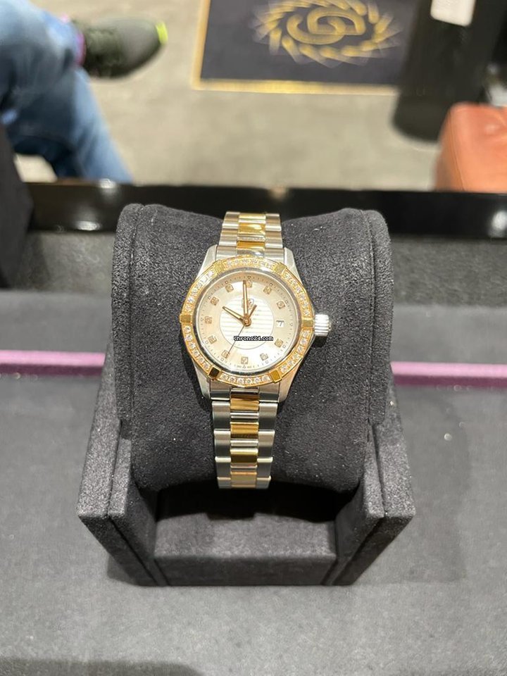 TAG Heuer Aquaracer Lady Womens watch Quartz Gold Steel WAP1452.BD0837