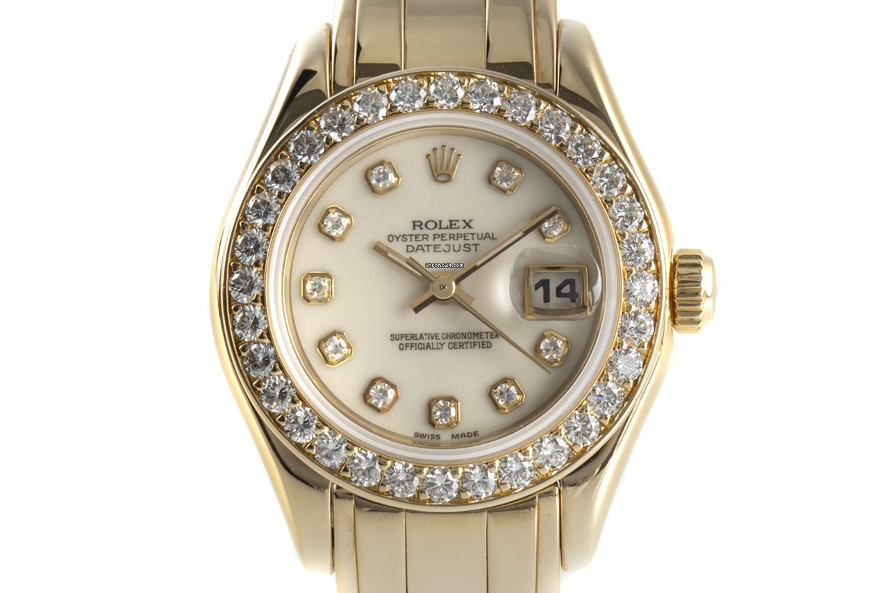 Rolex Lady-Datejust Pearlmaster Womens watch Yellow gold Automatic 69298