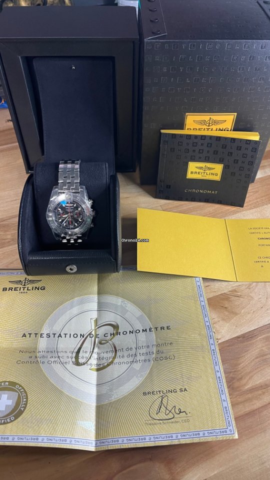 Breitling Chronomat 41 Mens watch Unisex Automatic Steel AB014112 BB47 378A