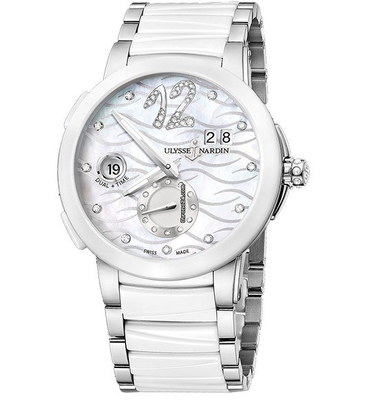 Ulysse Nardin Executive Dual Time Lady Mens watch Unisex Automatic Steel 243-10-7 691