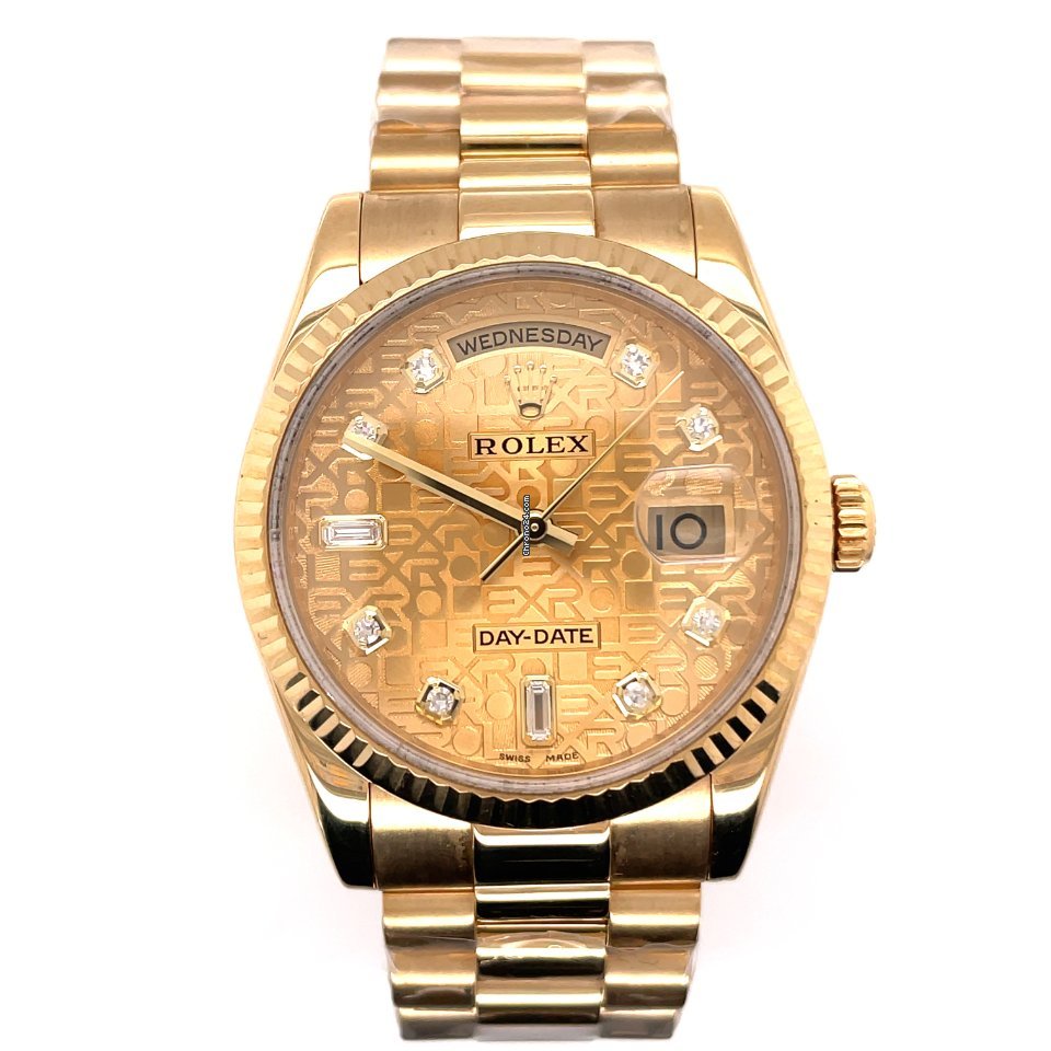 Rolex Day-Date 36 Mens watch Unisex Yellow gold Automatic 118338