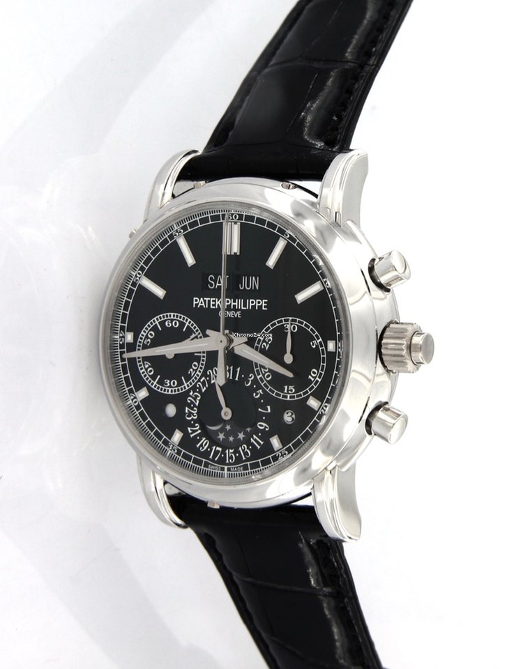 Patek Philippe Perpetual Calendar Chronograph Mens watch Unisex Manual winding Platinum 5204P-011