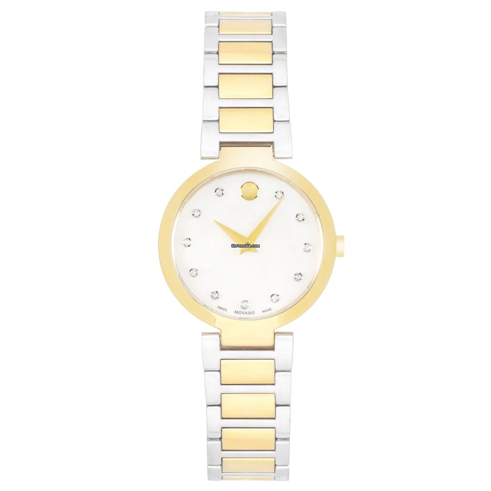 Movado Womens watch Quartz Gold Steel 607103