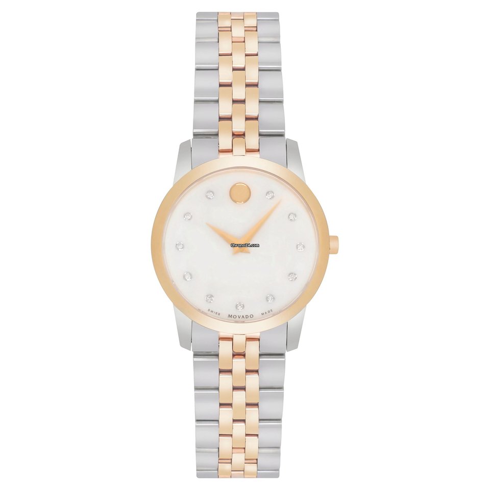 Movado Womens watch Quartz Gold Steel 607077
