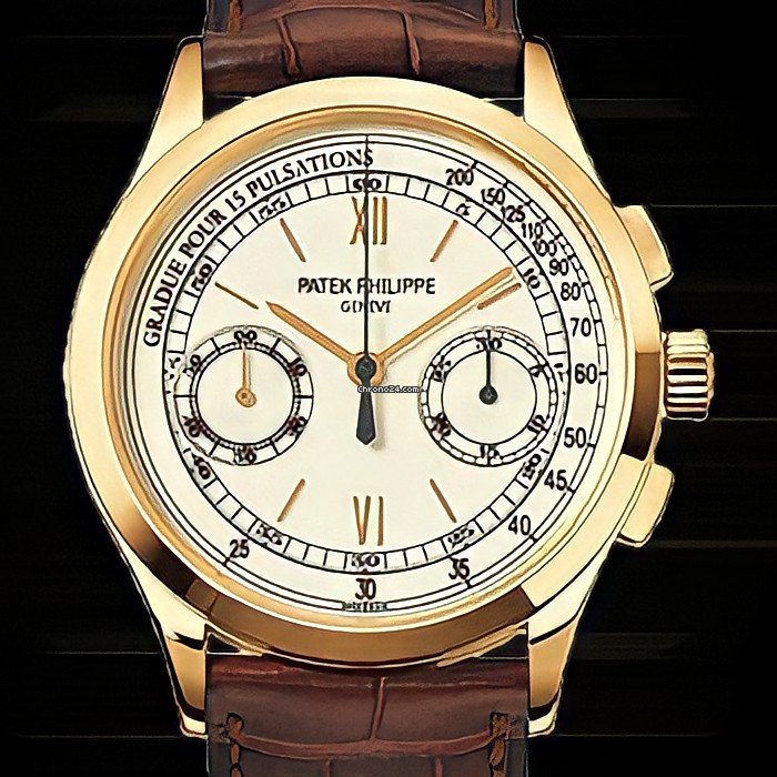 Patek Philippe Chronograph Mens watch Unisex Manual winding Yellow gold 5170J-001