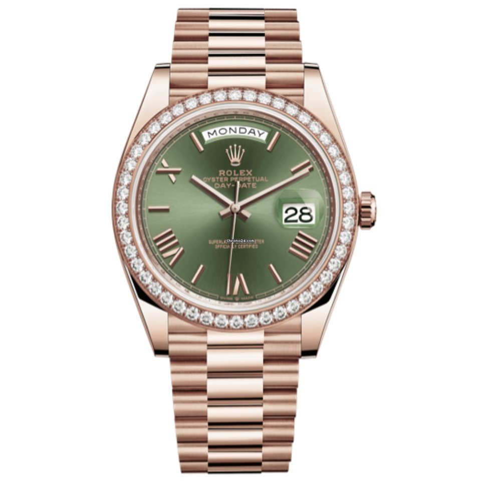 Rolex Day-Date 40 Mens watch Unisex Rose gold Automatic 228345RBR-0011