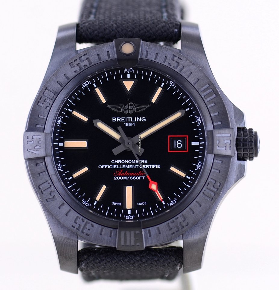 Breitling Avenger Blackbird 44 Mens watch Unisex Automatic Titanium V1731110