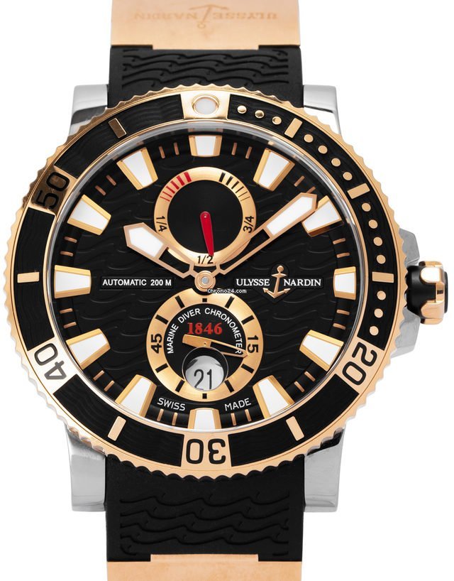 Ulysse Nardin Maxi Marine Diver Mens watch Unisex Automatic Rose gold 265-90-3