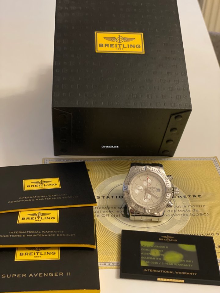 Breitling Super Avenger II Mens watch Unisex Automatic Steel A1337111.G779.168A