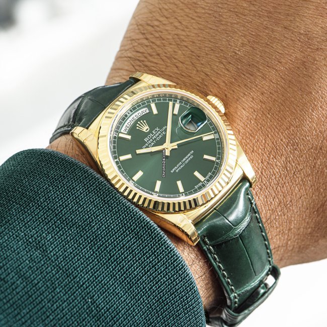 Rolex Day-Date 36 Mens watch Unisex Yellow gold Automatic 118138