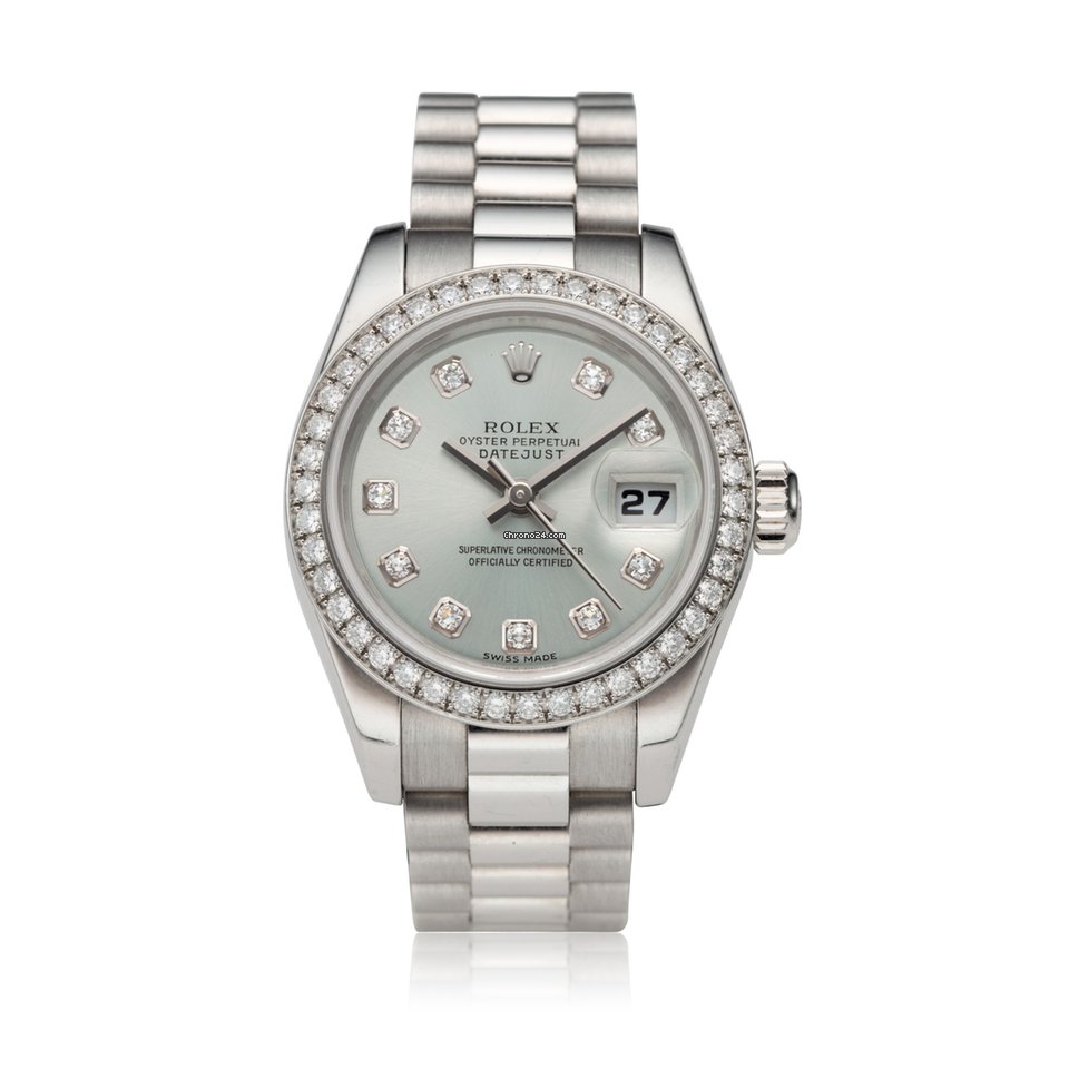 Rolex Lady-Datejust Mens watch Unisex Platinum Automatic 179136