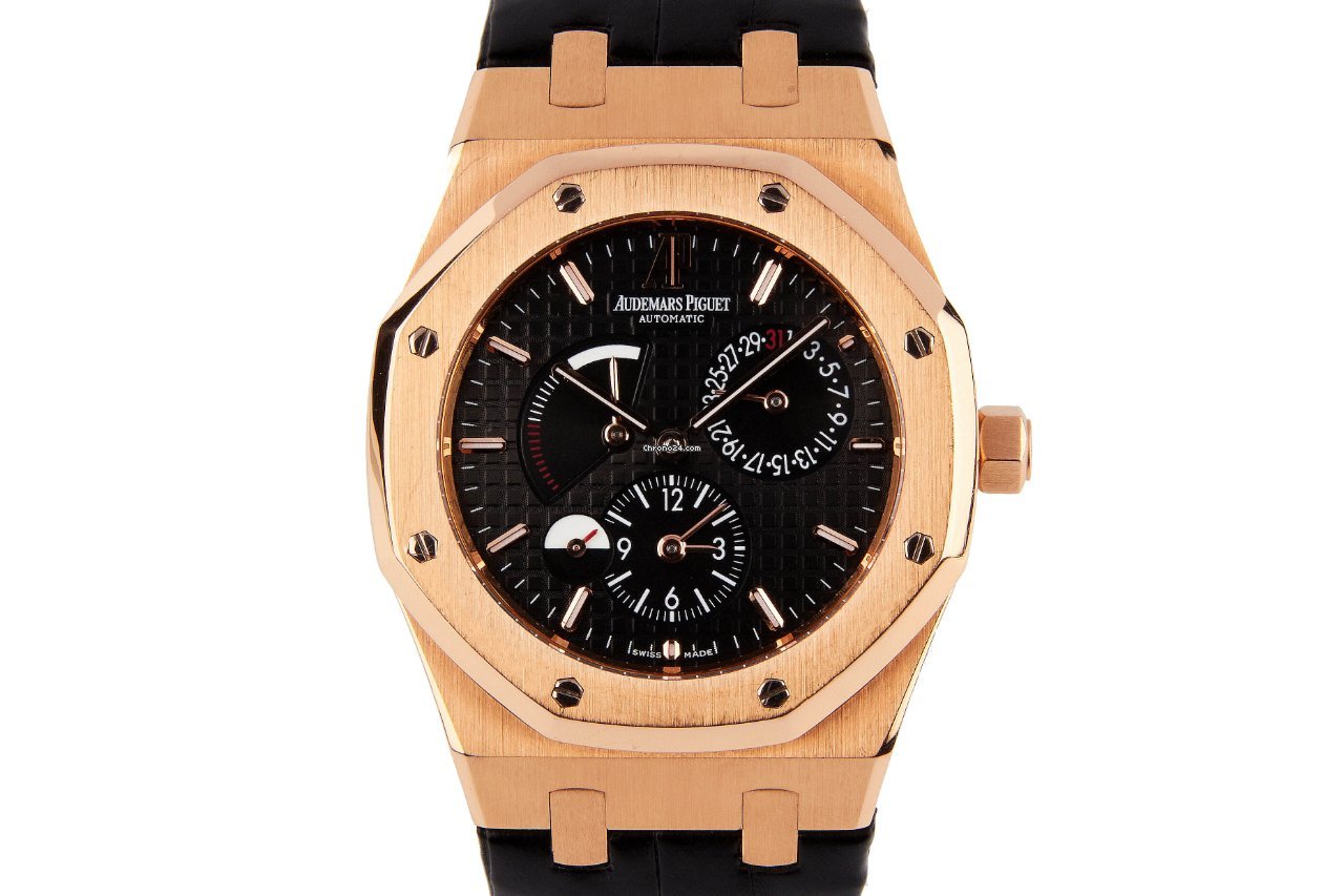 Audemars Piguet Royal Oak Dual Time Mens watch Unisex Automatic Rose gold 26120OR.OO.D002CR.01